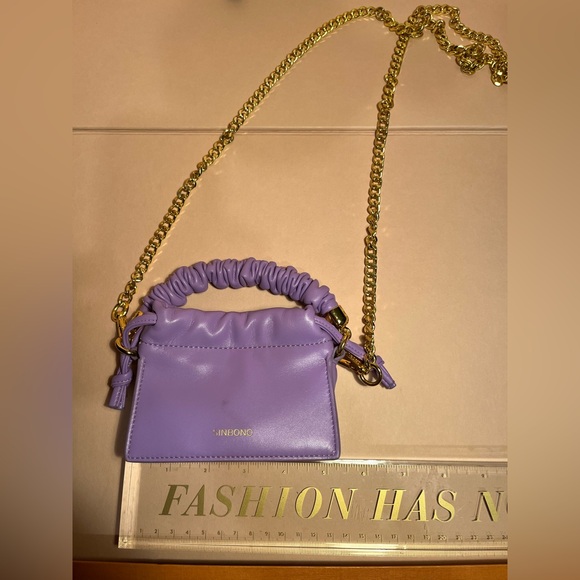 SINBONO lavender Women's mini Bag with Gold Chainπππππππππππππππππππ - Picture 3 of 6